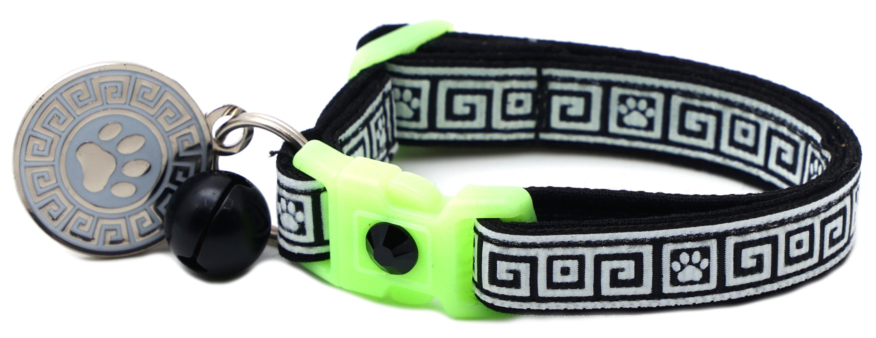 Greek Key Breakaway Cat Collar